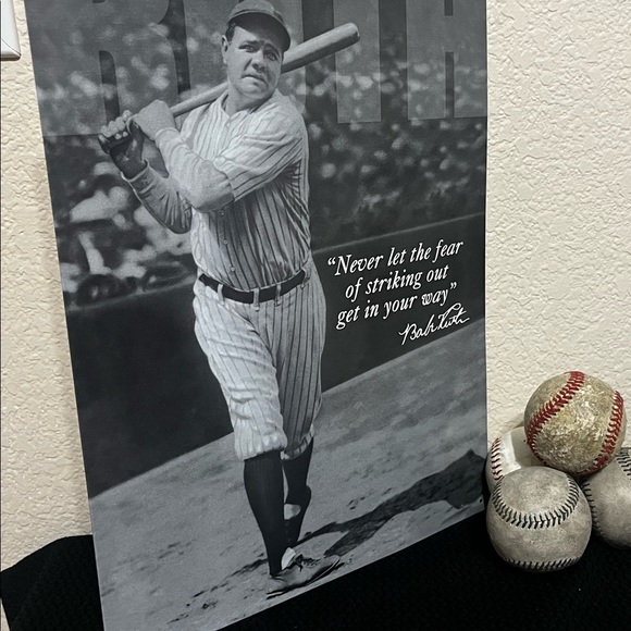 Vintage Babe Ruth Metal Sign - Picture 5 of 8